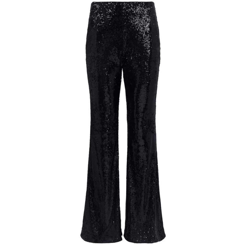 L'AGENCE Metallic Flared Pant Black Sz 6